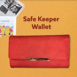 Safe Keeper Red Leather Wallet